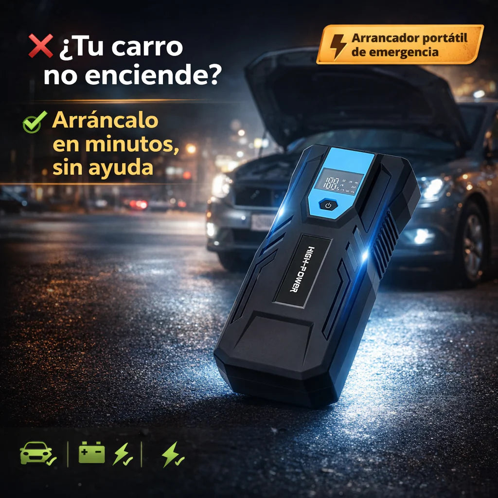 Energy™PRO - Arranca tu vehículo en segundos sin depender de cables, grúas o ayuda externa