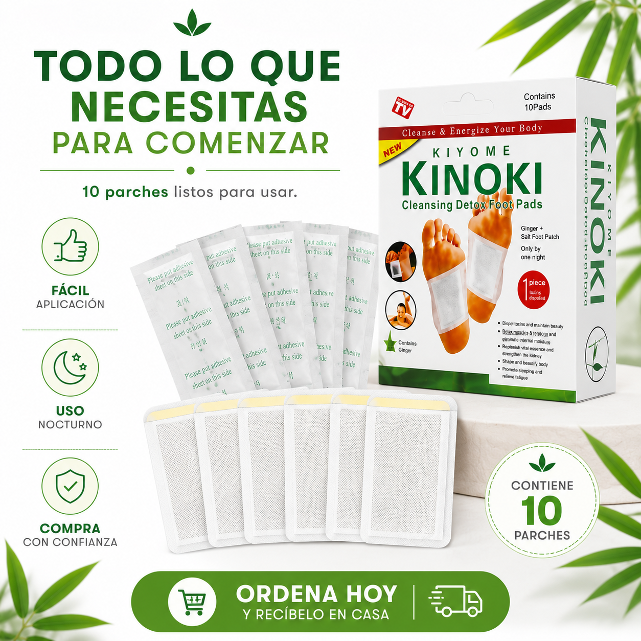 Parches Kinoki™ Despierta cada mañana con una agradable sensación de descanso y bienestar.