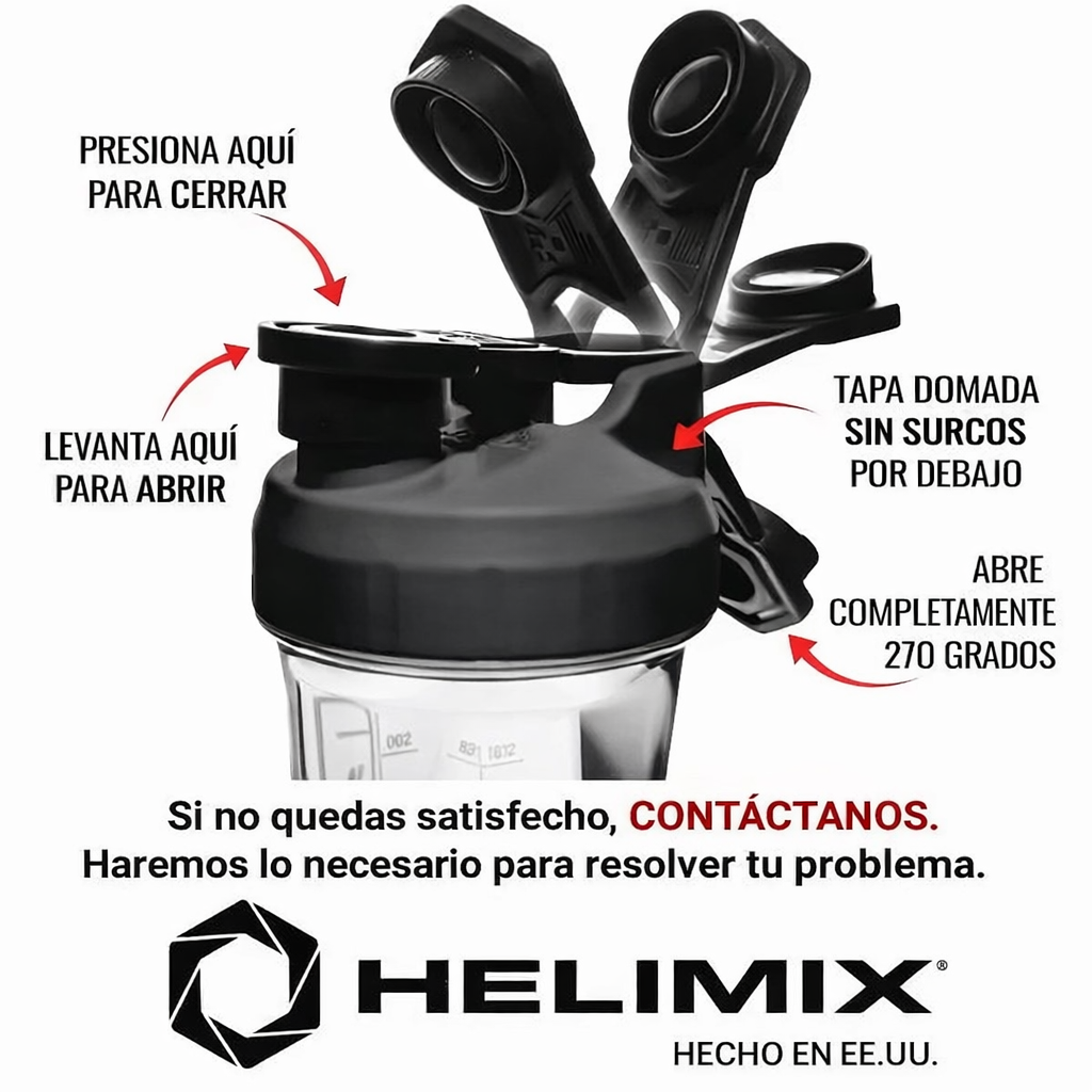 HELIMIX™ Shaker Inteligente – Mezcla perfecta sin bolita ni grumos