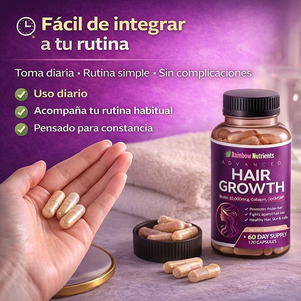 Advanced Hair Growth – Apoyo diario para un cabello más fuerte desde adentro