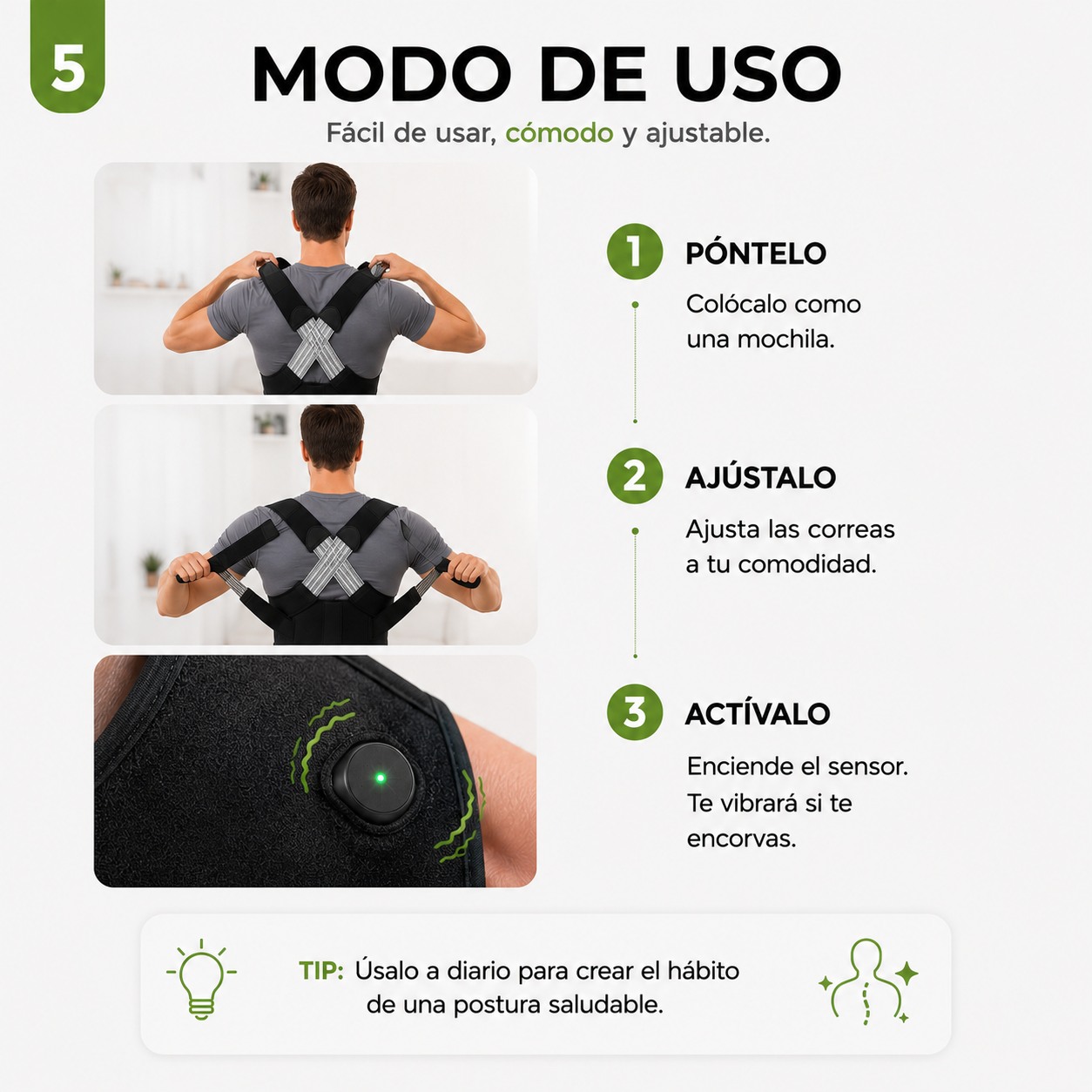 ProShape™ Corrector de Postura Premium con Elásticos Ergonómicos