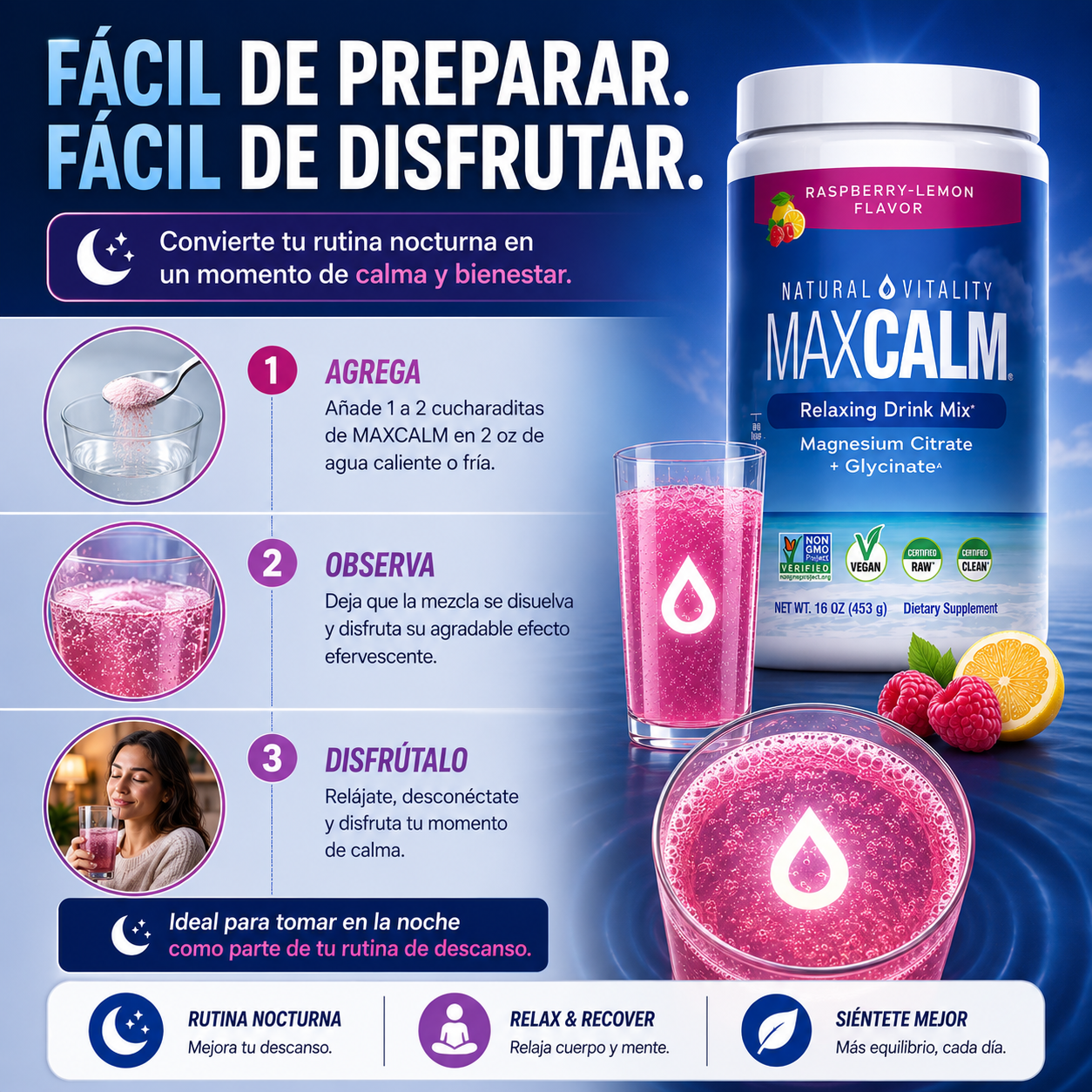 MaxCalm™ Calma mente y cuerpo naturalmente