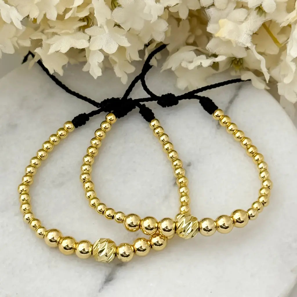 NÜRO™ Pulsera Laminada x2 Unidades | Hecha para brillar con elegancia.