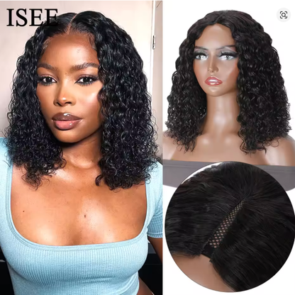 DreamWig ® Peluca Rizada 30 cms de cabello humano - Disimula la calvicie.