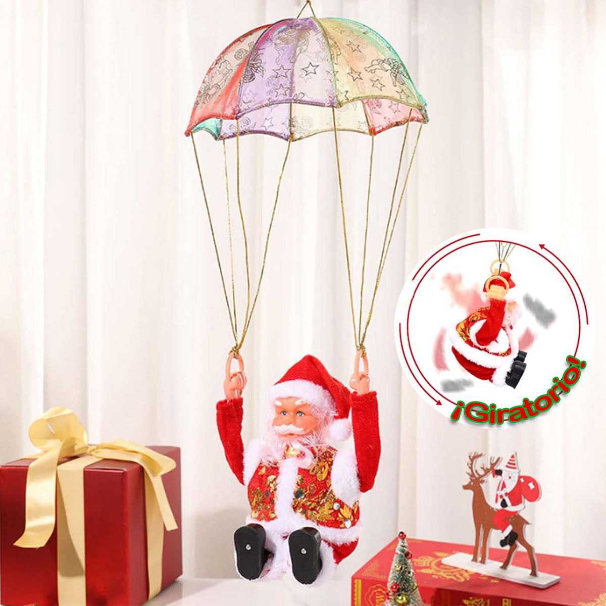 ¡Decora tu Navidad con este Combo de Papá Noel en Movimiento!
