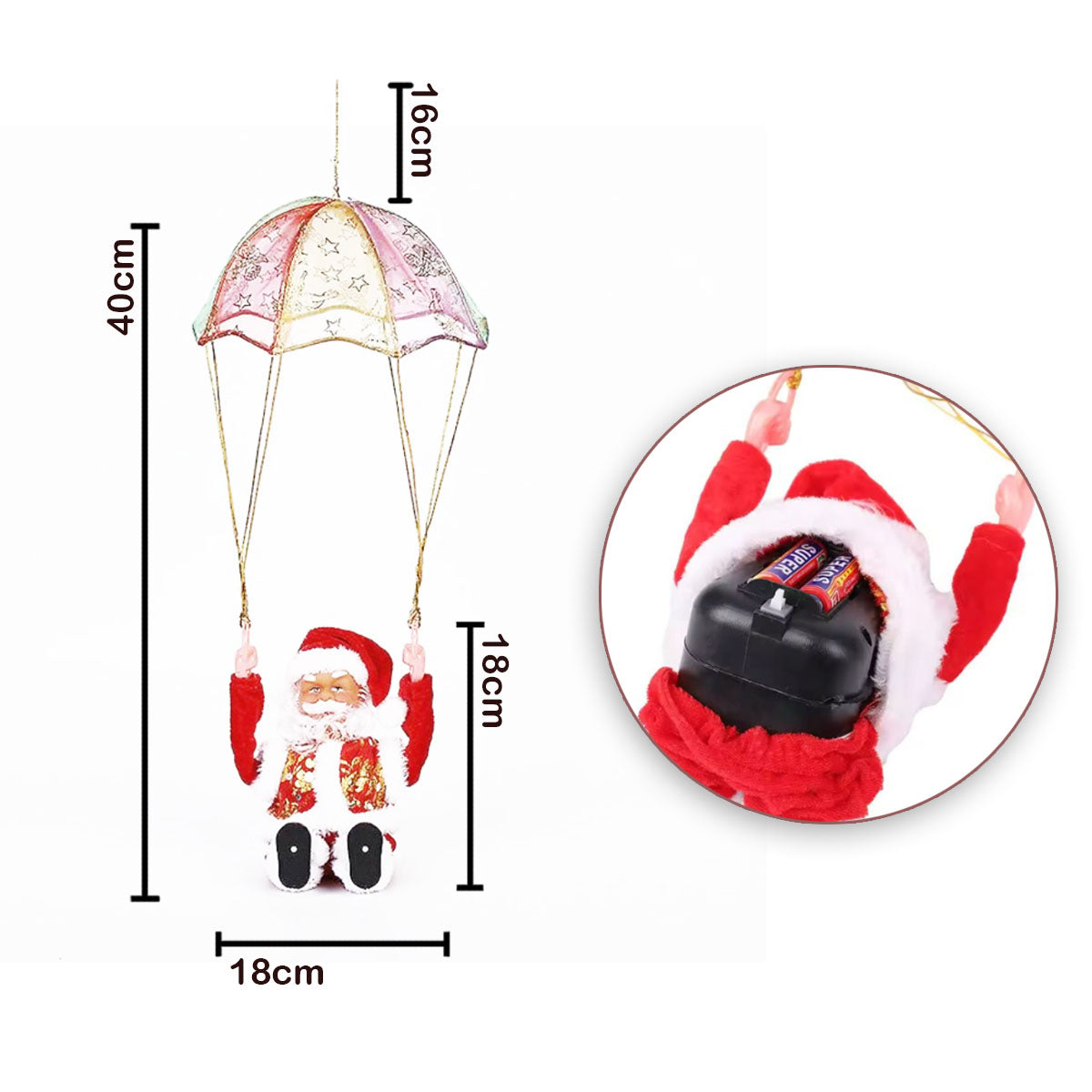 ¡Decora tu Navidad con este Combo de Papá Noel en Movimiento!
