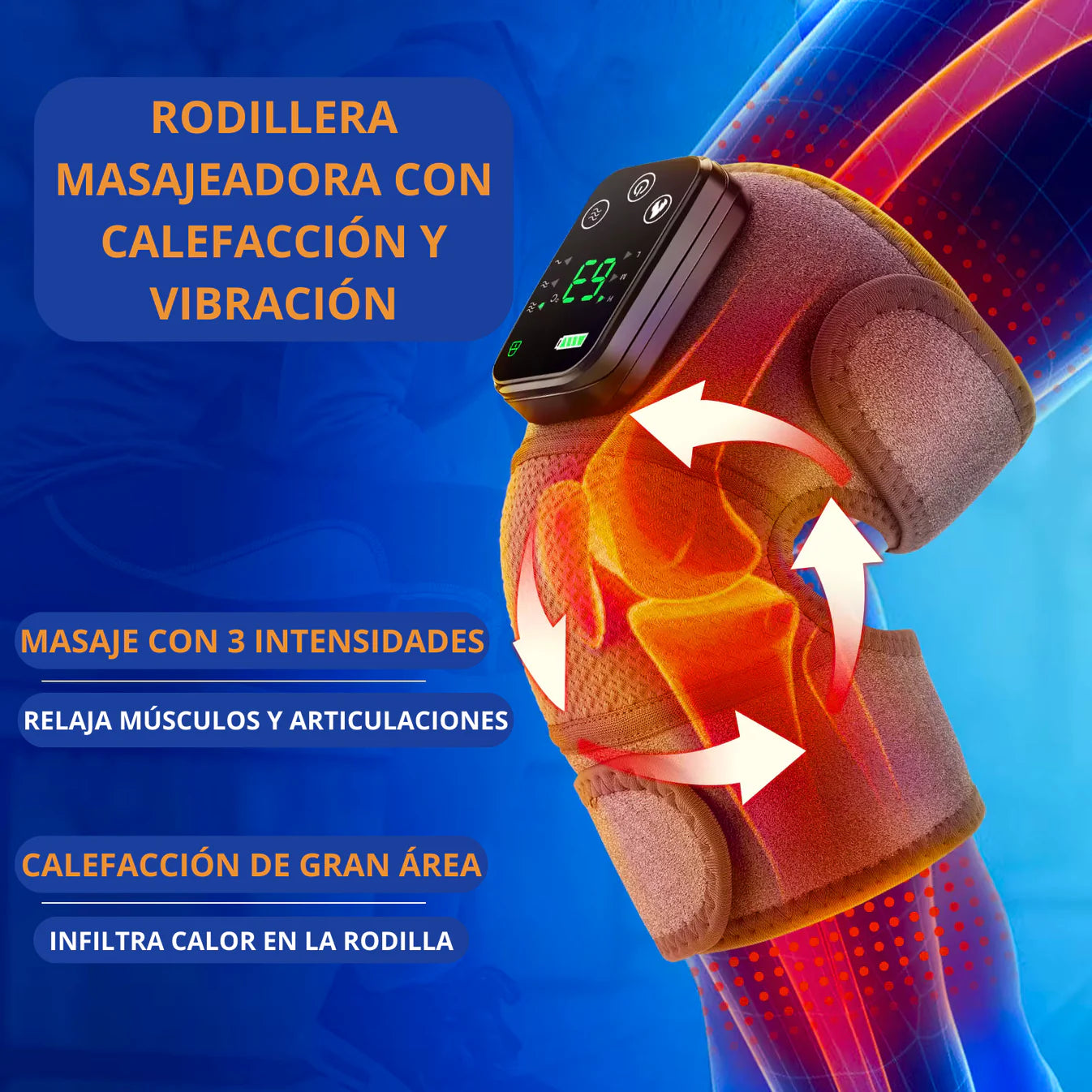 Masajeador Térmico® | Descansa y Alivia el Dolor Rápidamente