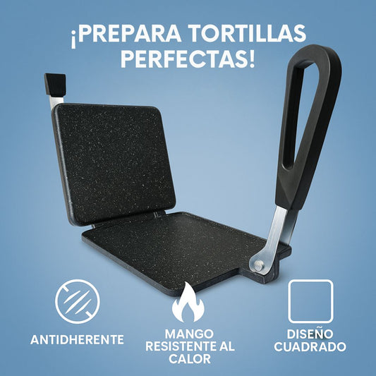 PresaPan® Haz tortillas perfectas en casa... sin esfuerzo, sin pegotes, sin fallos.