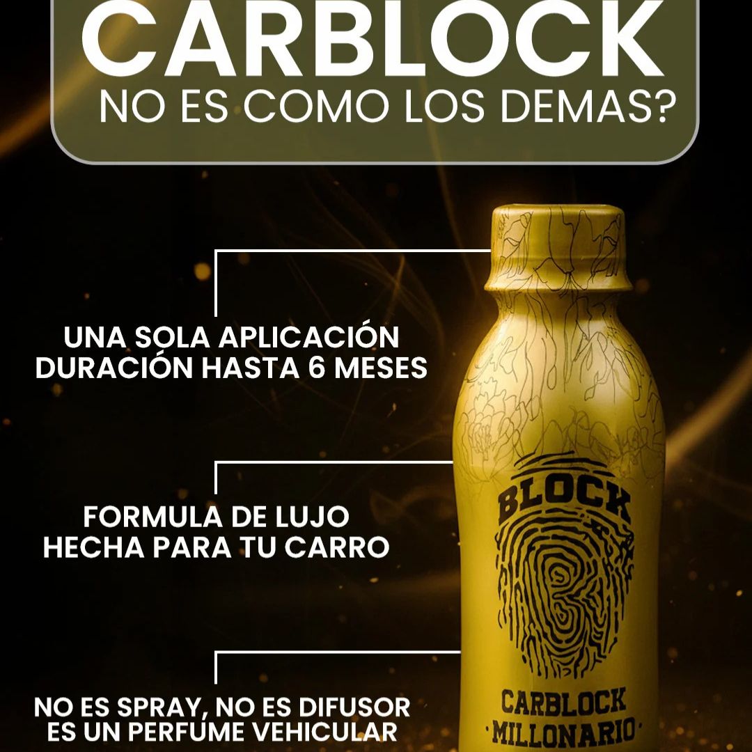 Carblock - Fragancia premium para transformar el ambiente de tu carro