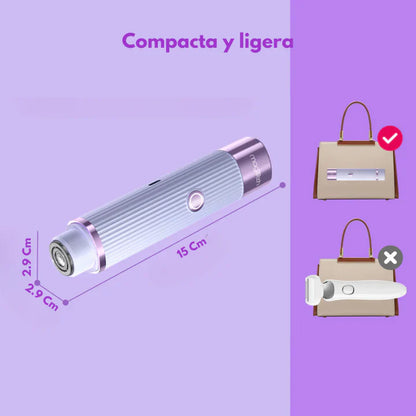 GlowSkin® Recortadora profesional 2 en 1 para el bikini y el vello facial