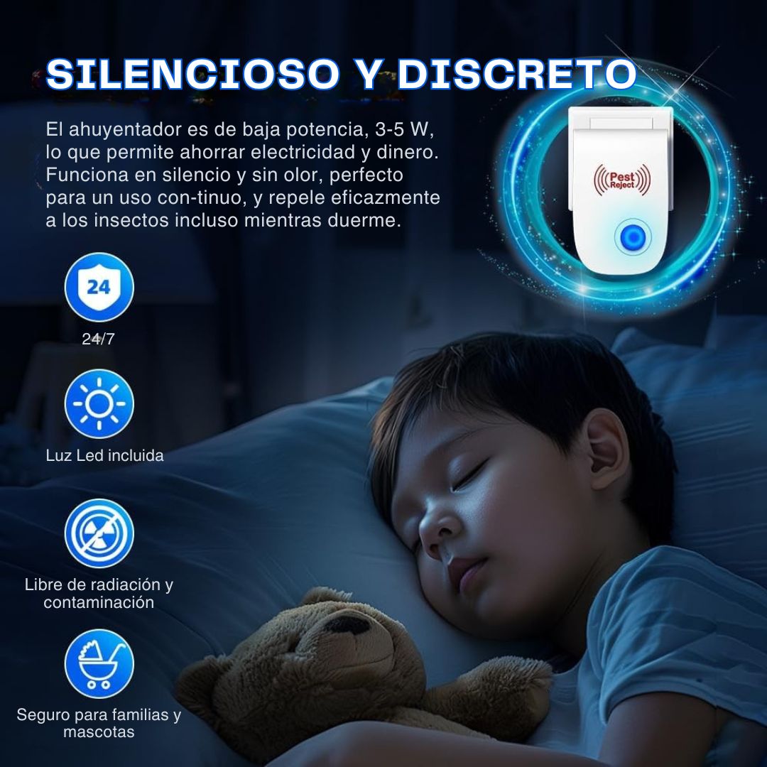 PestOff® Repelente ultrasónico de plagas