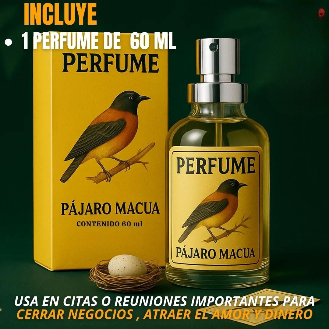 Perfume Pájaro Macuá 60 ml – Aroma fresco y elegante para el día a día
