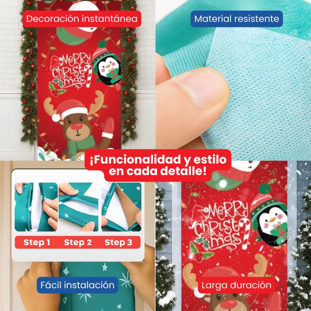Fundas navideñas para puertas 🚪🎅