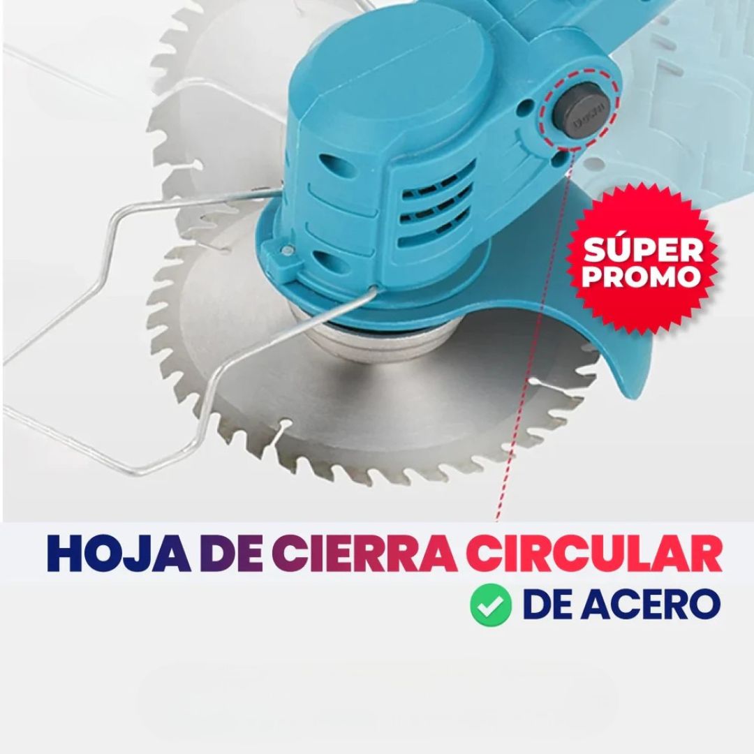 CORTADORA PODADORA DE CÉSPED RECARGABLE