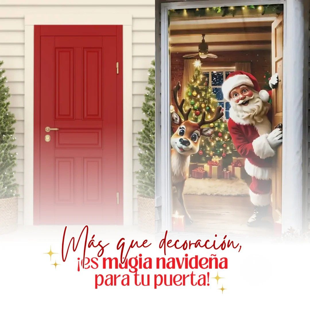 Fundas navideñas para puertas 🚪🎅