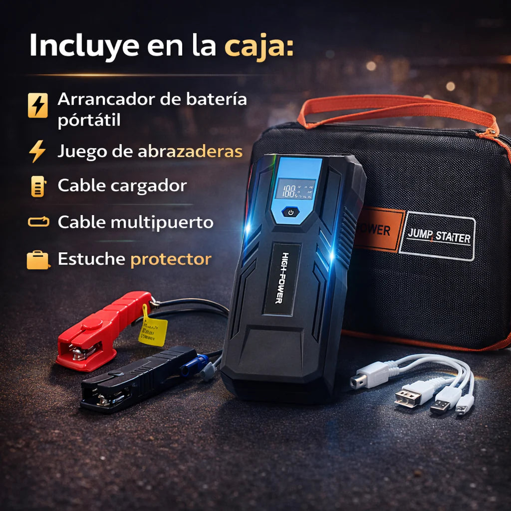 Energy™PRO - Arranca tu vehículo en segundos sin depender de cables, grúas o ayuda externa