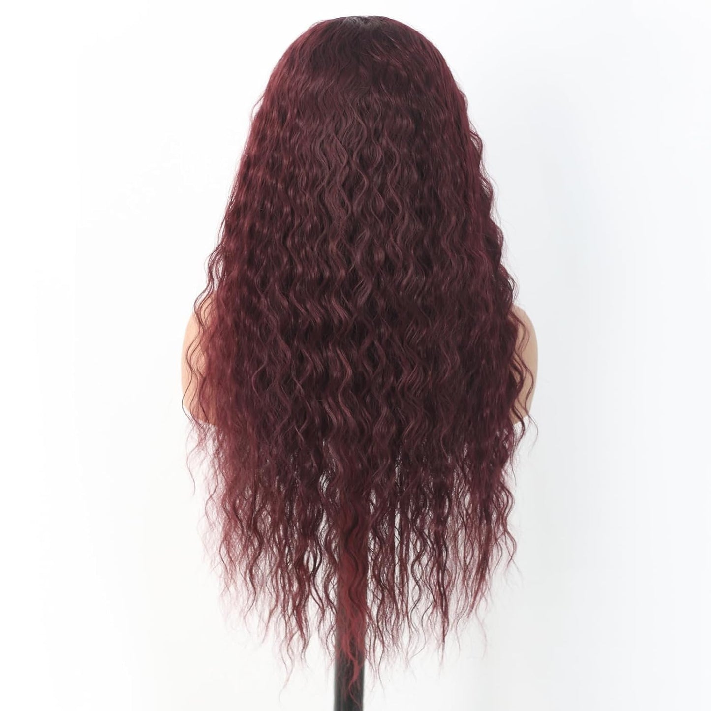 DreamWig ® Peluca Rizada 30 cms de cabello humano - Disimula la calvicie.