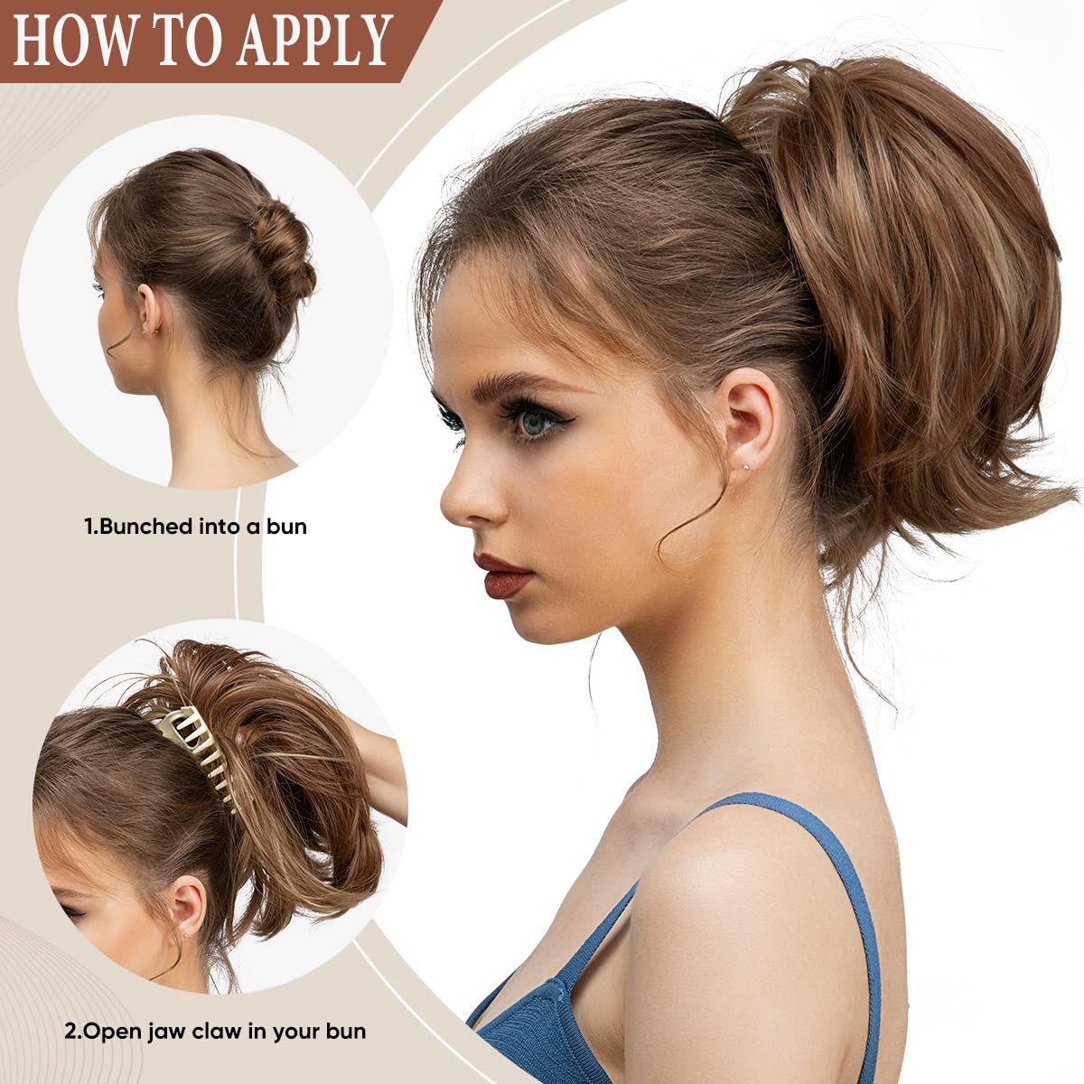 Extension Tipo Mono De Cabello -  Más estilo en menos tiempo.