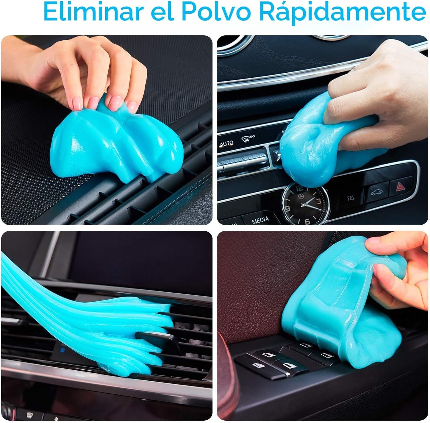 Gel Limpiador Premium para Rincones Difíciles — Limpieza rápida - 2 unidades.