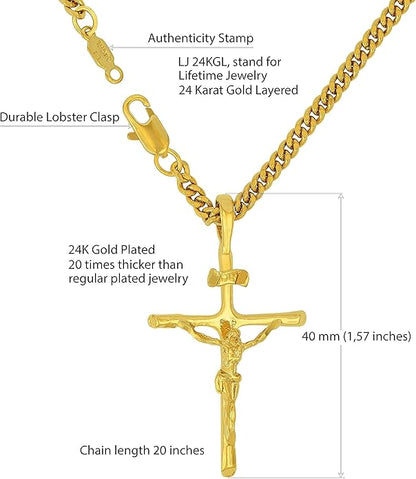 Collar de Cruz Baño Oro – Elegancia que te acompaña todos los días