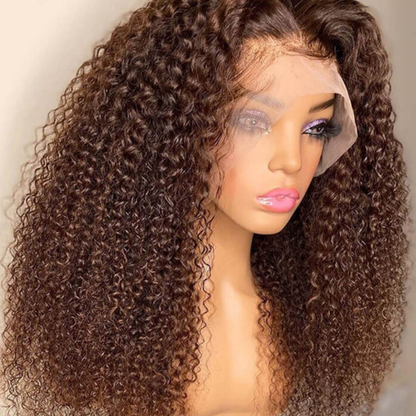 DreamWig ® Peluca Rizada 30 cms de cabello humano - Disimula la calvicie.