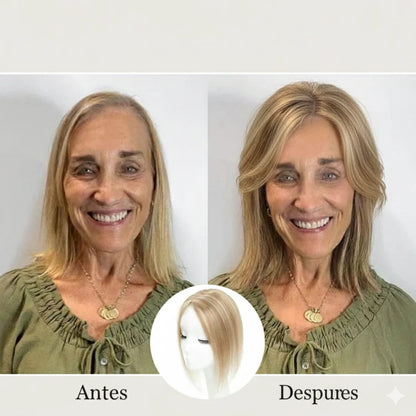 Topper Invisible de Cabello Semi Real | Recupera tu Confianza en Segundos