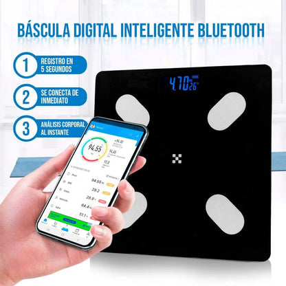 Báscula digital inteligente Bluetooth ⭐⭐⭐⭐⭐
