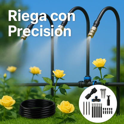 Goteo Riego Equipo con 360° Flexible Manguera