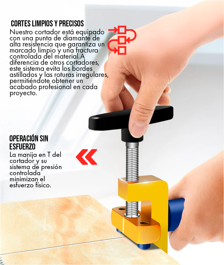 TileCut Pro™ – Corta Azulejos, Vidrio y Cerámica sin Esfuerzo ni Astillas