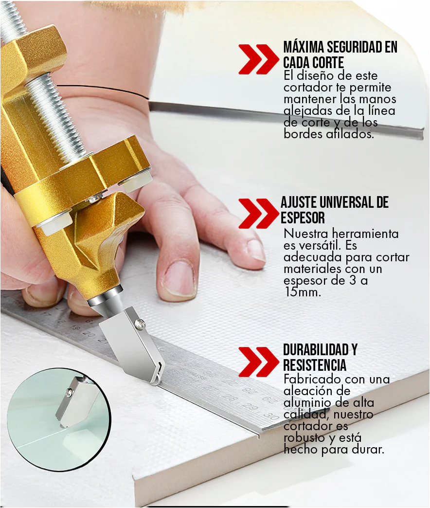 TileCut Pro™ – Corta Azulejos, Vidrio y Cerámica sin Esfuerzo ni Astillas