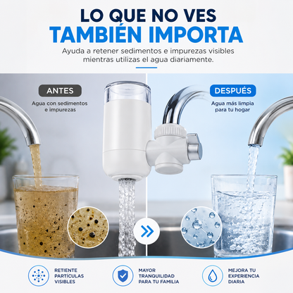 WaterPurifier™  Convierte tu grifo en una fuente de agua más limpia para tu día a día