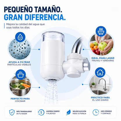 WaterPurifier™  Convierte tu grifo en una fuente de agua más limpia para tu día a día