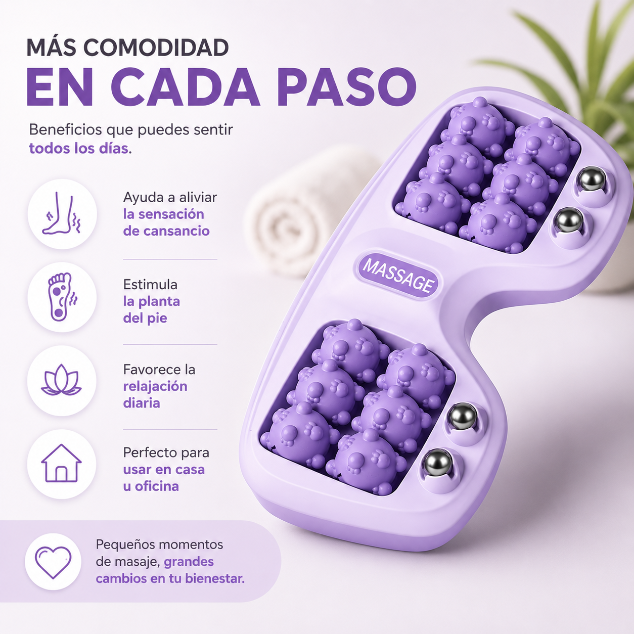 FootRoller™  Relaja tus pies y disfruta una agradable sensación de bienestar todos los días