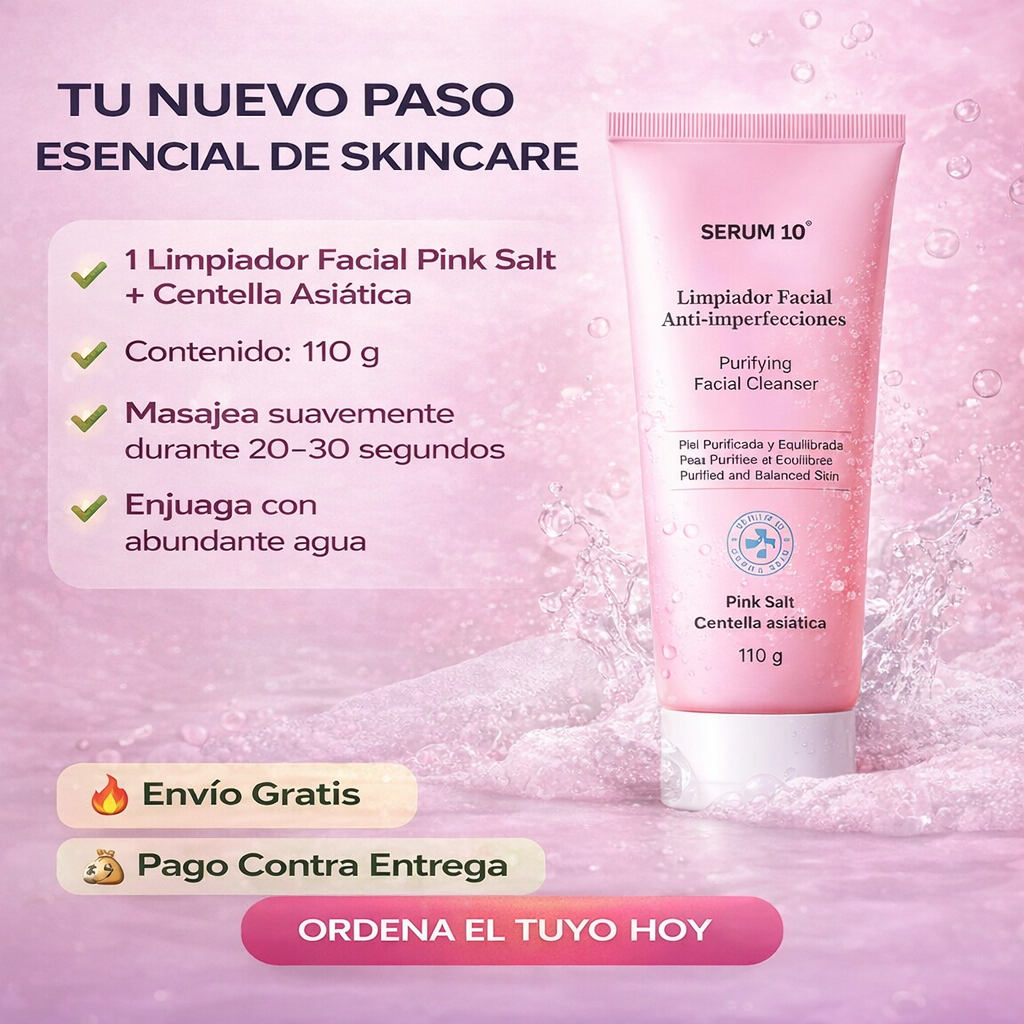 PinkSalt™ ✨ Revela una piel más limpia y luminosa desde tu rutina de limpieza diaria