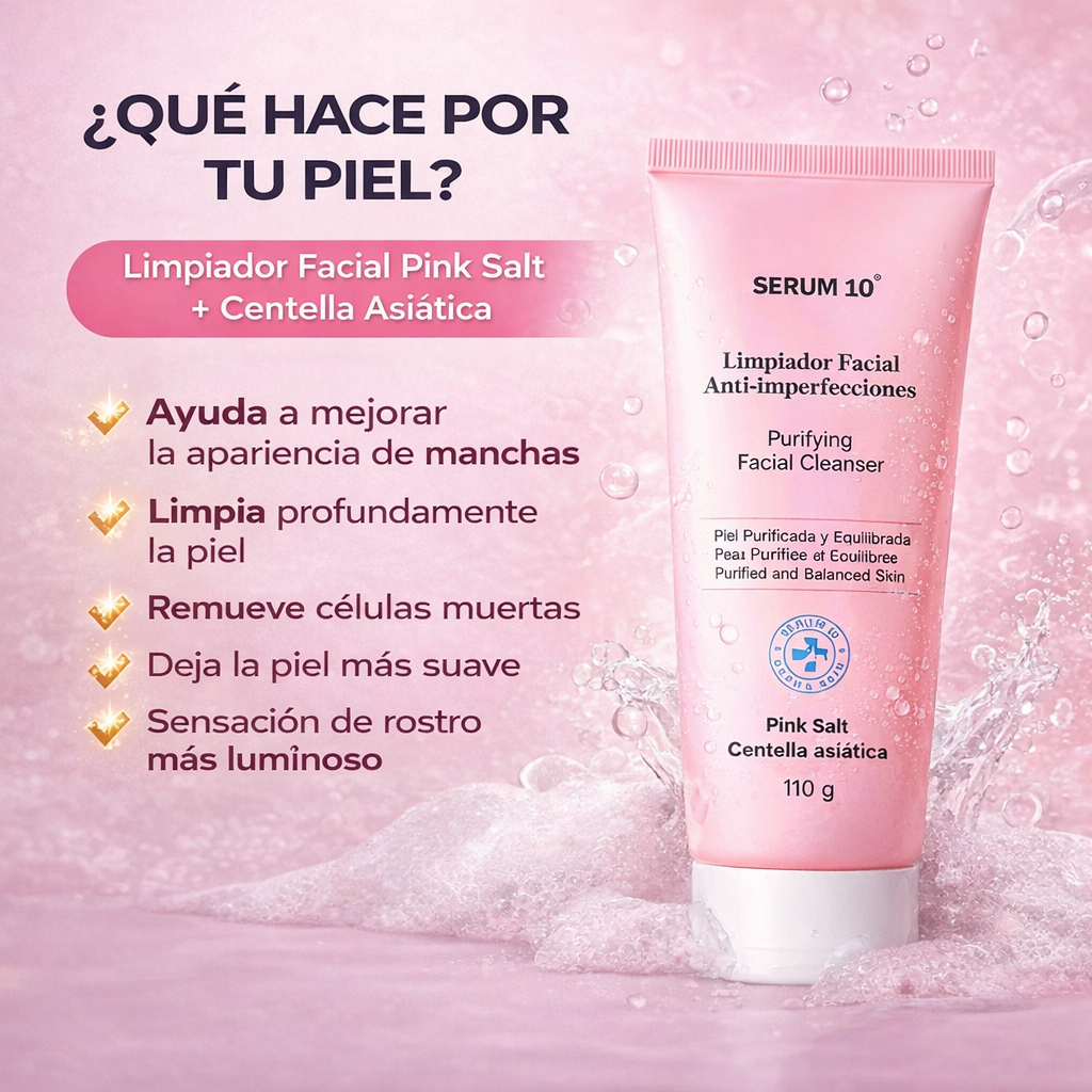 PinkSalt™ ✨ Revela una piel más limpia y luminosa desde tu rutina de limpieza diaria