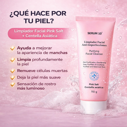 PinkSalt™ ✨ Revela una piel más limpia y luminosa desde tu rutina de limpieza diaria