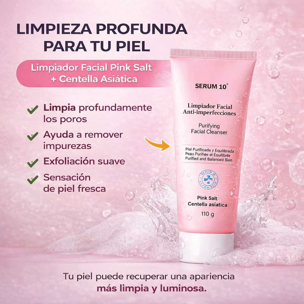 PinkSalt™ ✨ Revela una piel más limpia y luminosa desde tu rutina de limpieza diaria
