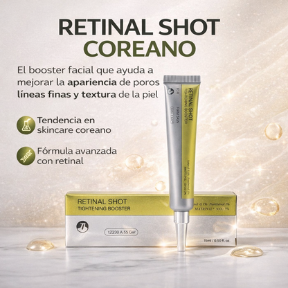 RETINAL SHOT – BOOSTER FACIAL COREANO PARA UNA PIEL MÁS LISA Y LUMINOSA