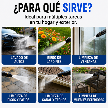 WaterPressure™ BOQUILLA DE PULVERIZACIÓN DE ALTA PRESIÓN PARA MANGUERA