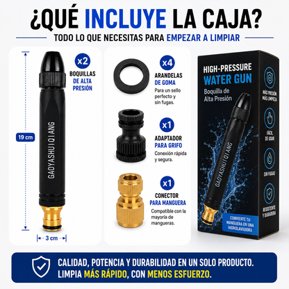 WaterPressure™ BOQUILLA DE PULVERIZACIÓN DE ALTA PRESIÓN PARA MANGUERA