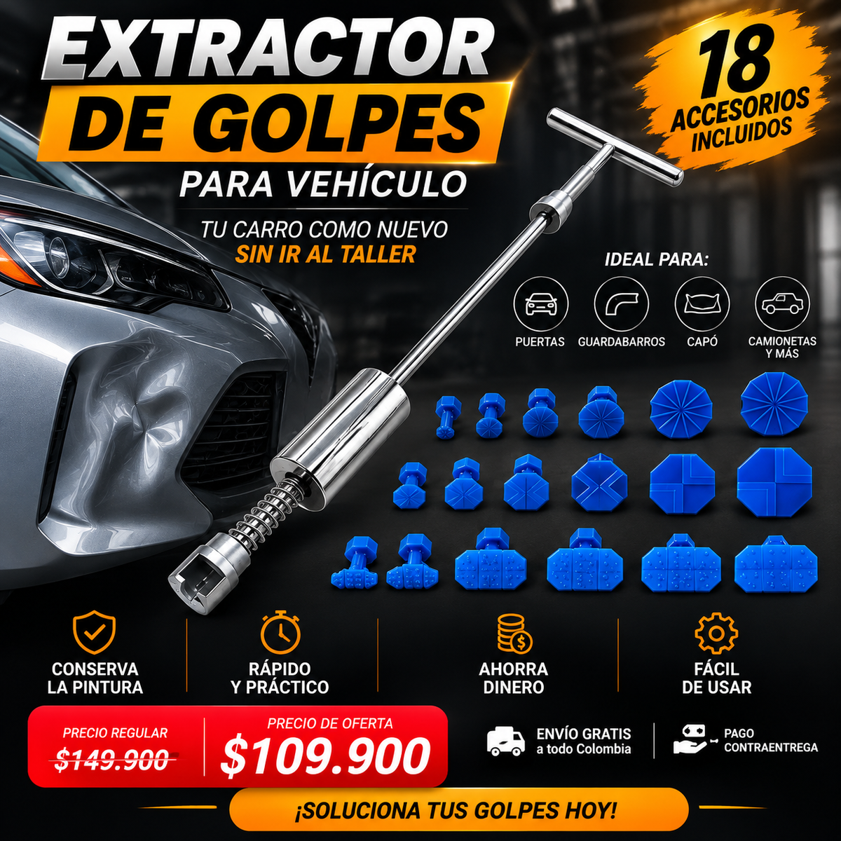 GolpeCero™ 🚗 ¡SACA LOS GOLPES DE TU CARRO SIN PAGAR UNA FORTUNA!