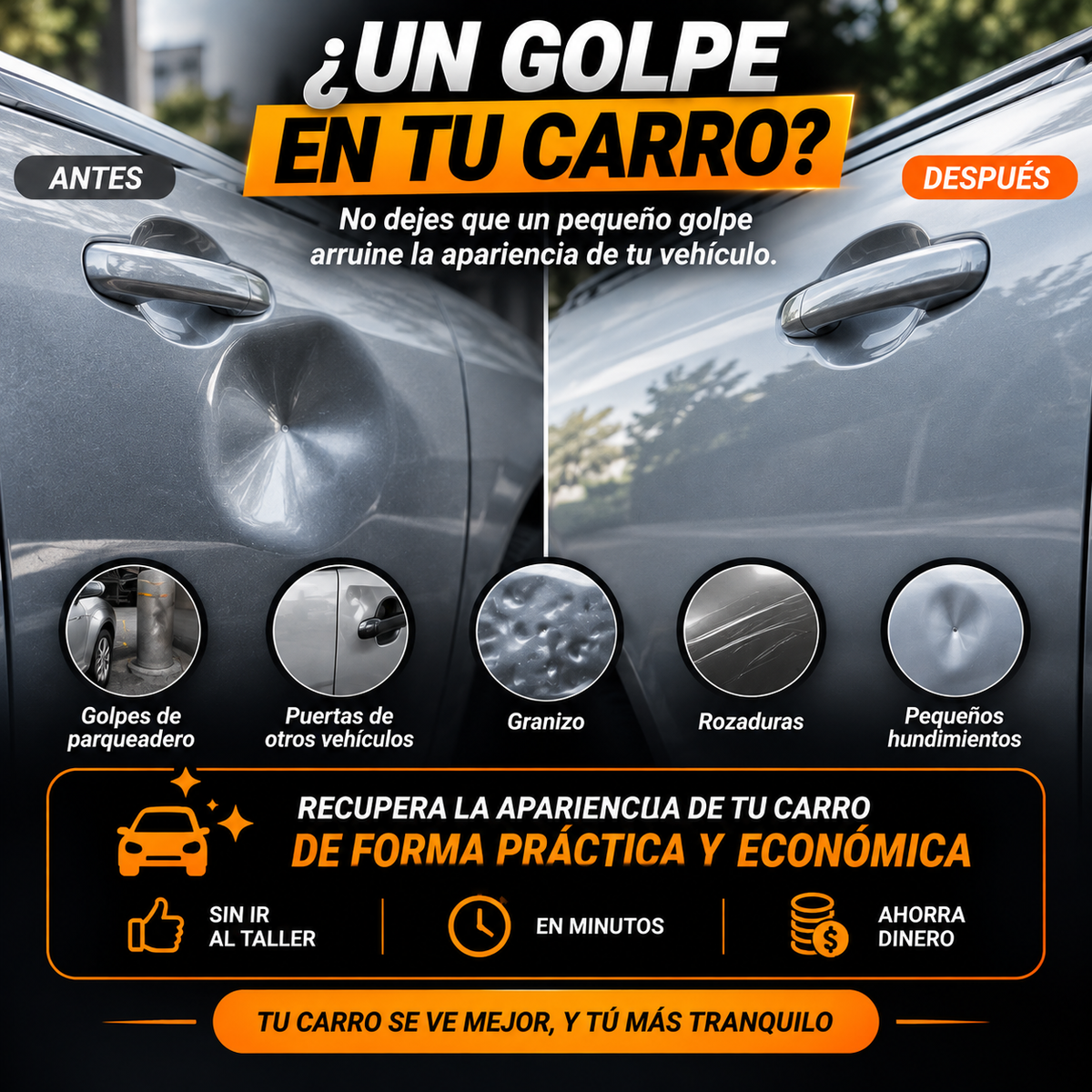 GolpeCero™ 🚗 ¡SACA LOS GOLPES DE TU CARRO SIN PAGAR UNA FORTUNA!