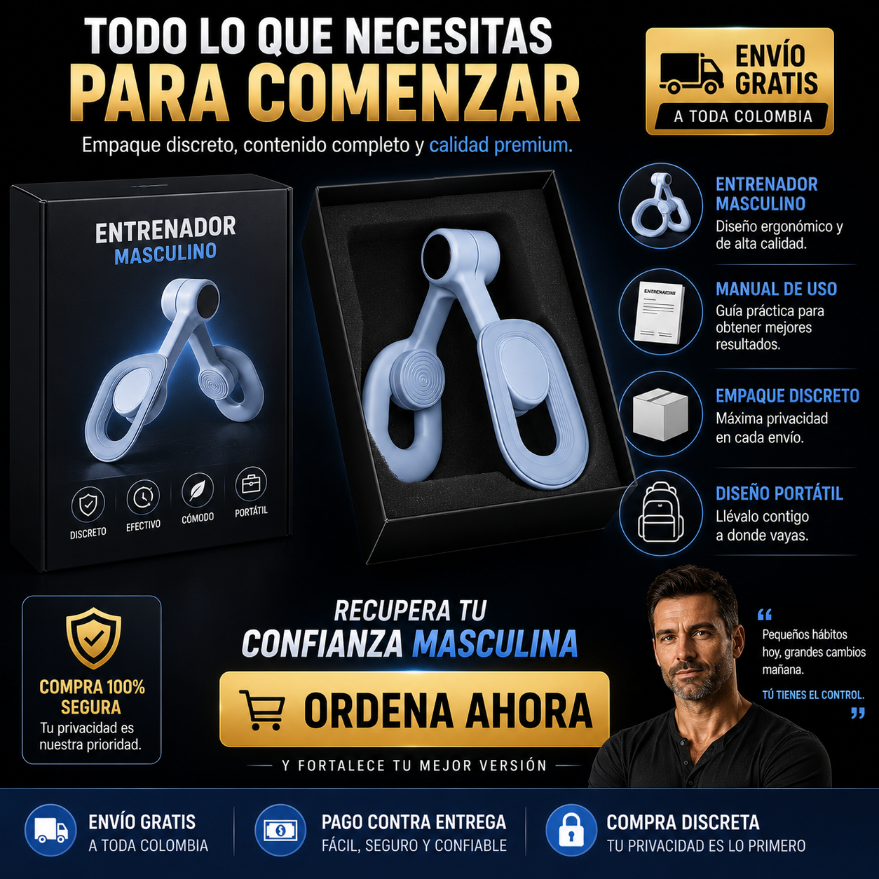 DrNuro™ Entrenador de Suelo Pélvico: La solución natural para un rendimiento y una confianza duraderos.