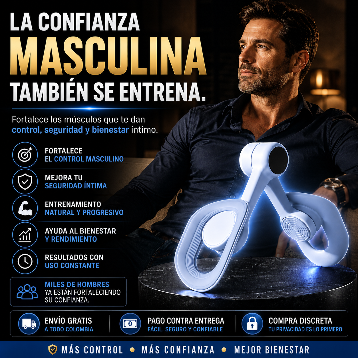 DrNuro™ Entrenador de Suelo Pélvico: La solución natural para un rendimiento y una confianza duraderos.