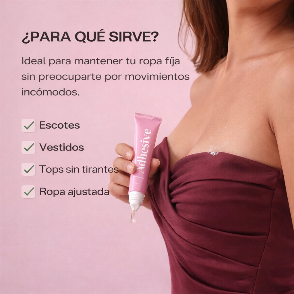 StickyGlue™ Adhesivo corporal resistente al sudor y al agua, antimanchas y fácil de quitar.