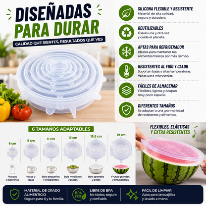 SiliTop™ Organiza tu cocina en segundos con las tapas que sirven para TODO