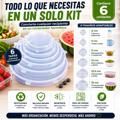SiliTop™ Organiza tu cocina en segundos con las tapas que sirven para TODO