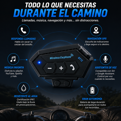 InterComm™ Convierte tu casco en un casco inteligente y mantente conectado en cada recorrido.