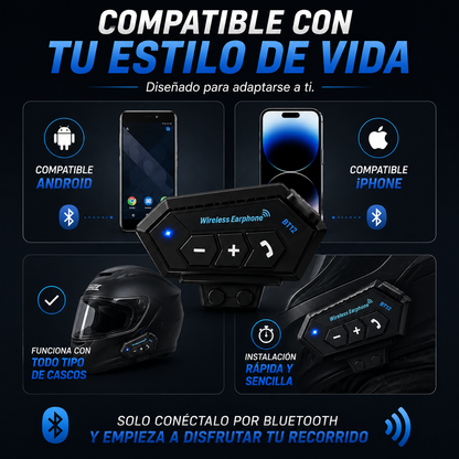 InterComm™ Convierte tu casco en un casco inteligente y mantente conectado en cada recorrido.