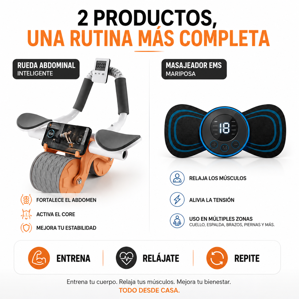 FitComb™ Entrena, Fortalece y Relaja tu Cuerpo Desde Casa con un Solo Combo